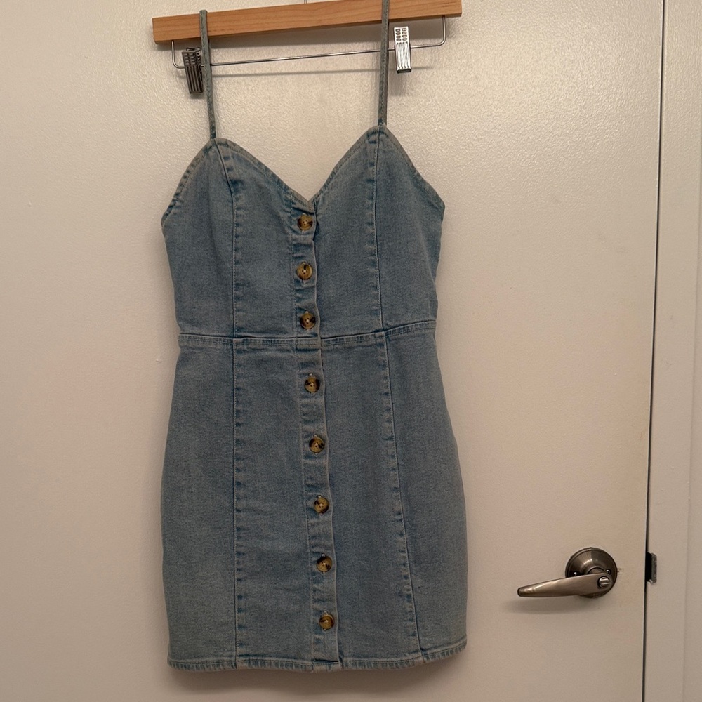 Zara Blue Denim Mini Dress